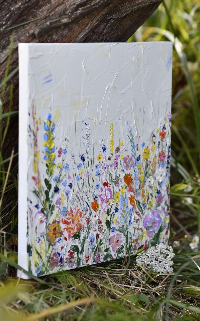Картина "Квіти" олійний живопис