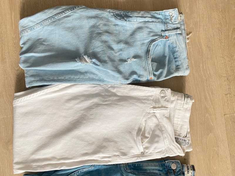 Zestaw spodni męskich 40/42 jeansy lato