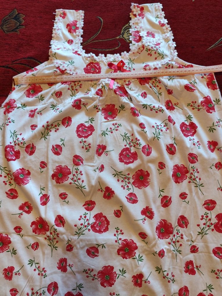 Сорочка нічна, жіноча, розмір 4XL(52/54), бавовна, Onder Туреччина.