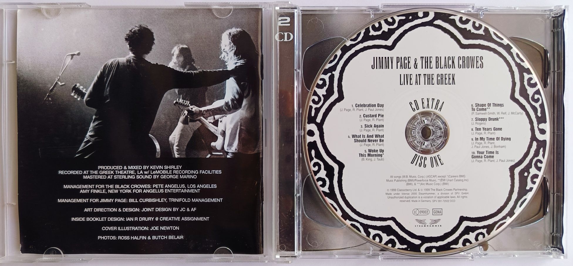 Jimi Page & The Black Crowes Live At The Greek 2CD 1999r
