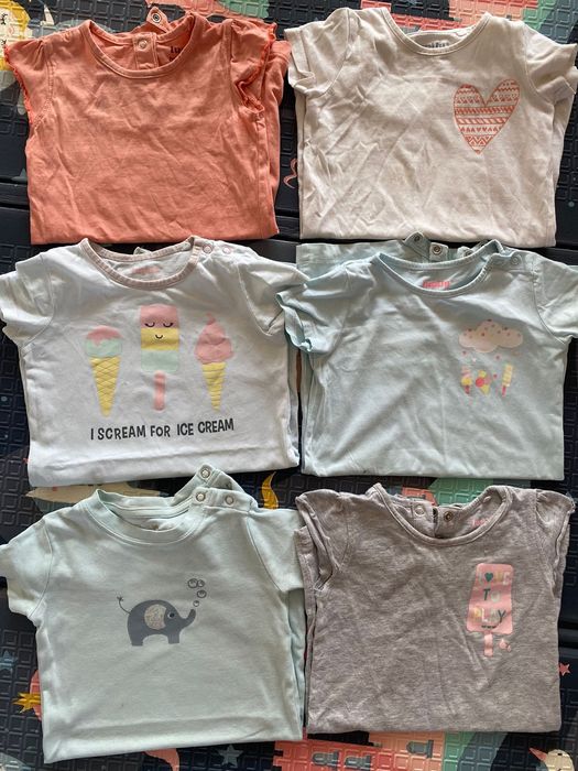 Zestaw rampersów 6 szt 74/80