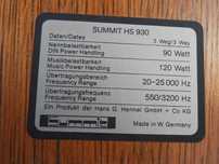 Obudowy kolumn skrzynki  Summit HS 930 vintage
