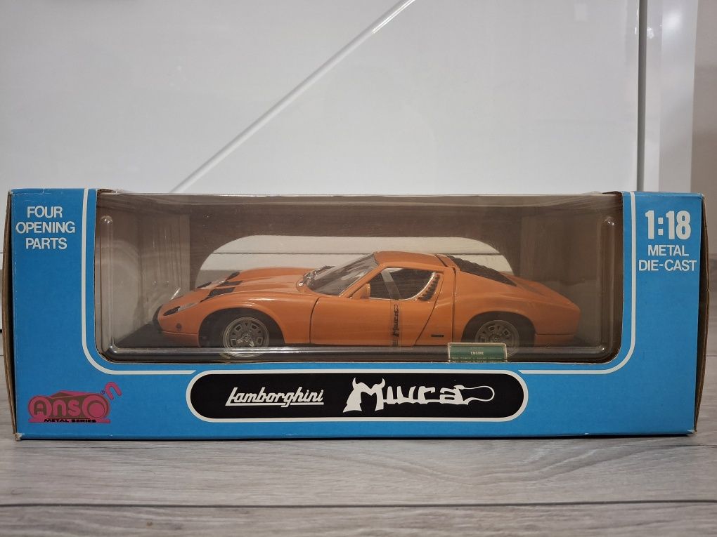 Samochód Kolekcjonerski Lamborghini Miura ANSON 1:18