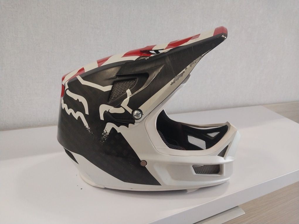 Шолом  Fox Rampage Pro Carbon Full Face Mips Helmet Libra White