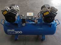 Compressor isento de óleo.   E muito silencioso