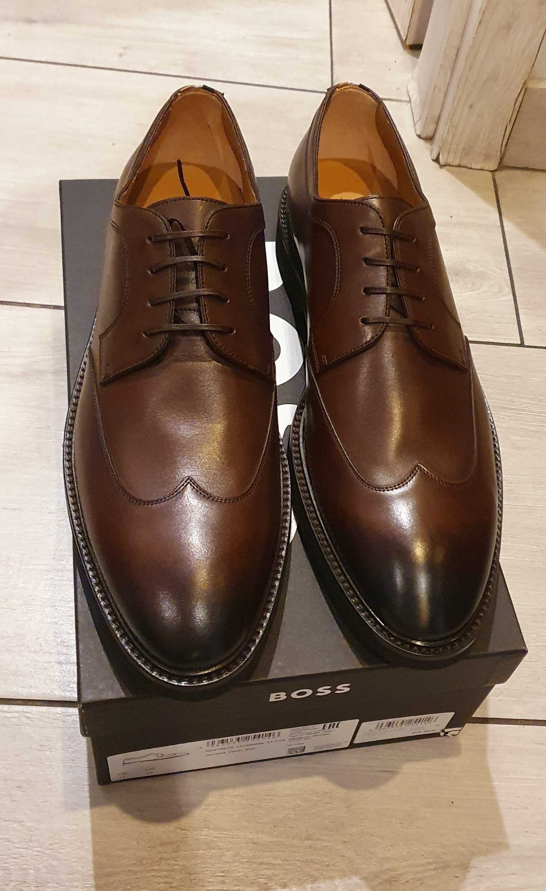 Eleganckie derby Hugo Boss nowe