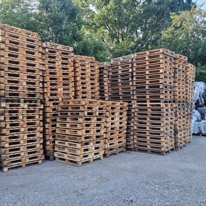 Palety drewniane 114x114 cm lub 120x120 cm, przemysłowa, pellet