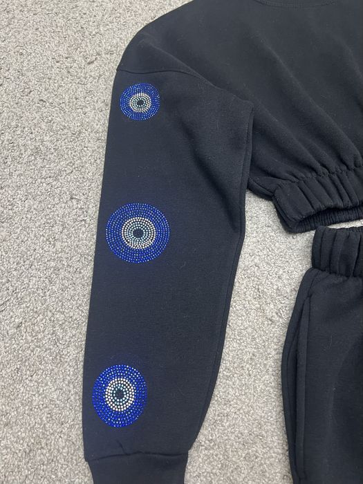 Теплый зимний прогулочный костюм трикотаж на флисе свитшот+шорты xs-s