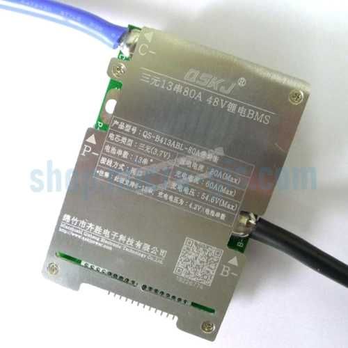 BMS контролер для 6S-13S Li-Ion 50A з балансиром