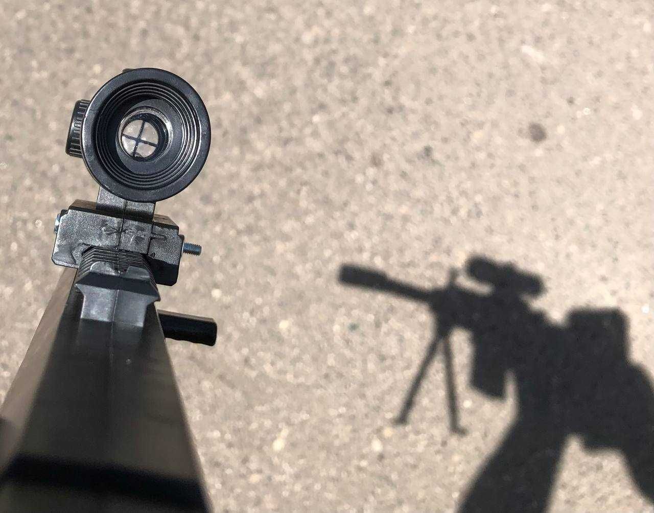 Снайперська гвинтівка 67 см, оптичний прицiл, сошки, глушник