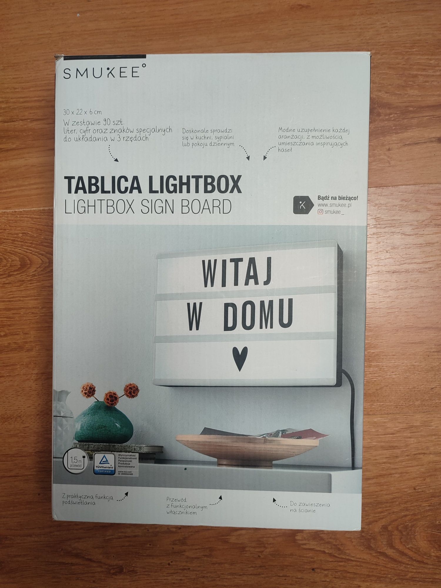 Tablica lightbox smukee