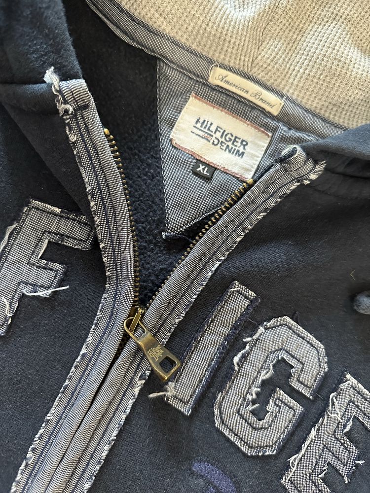 Męska bluza na suwak z kapturem to mi Hilfiger rozmiar XL