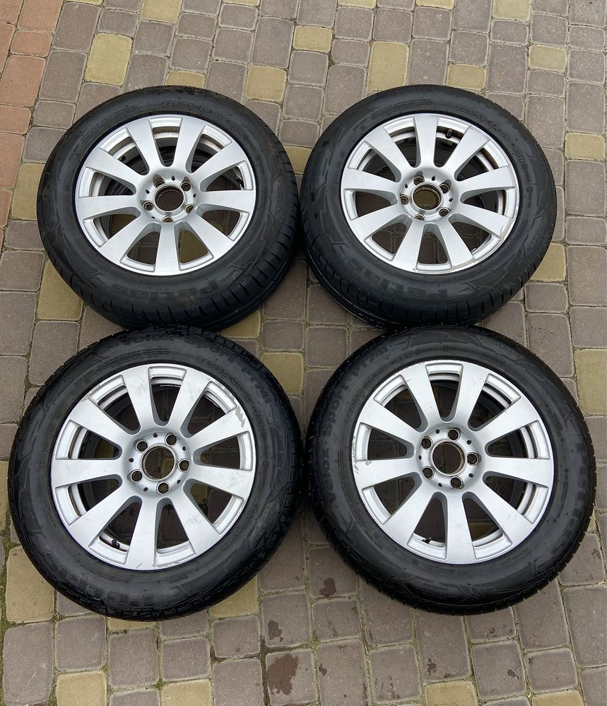 Комплект титанових дисків Mercedes Benz та резина 225/55 R16 5х112