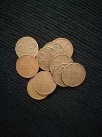 Coleção completa de 50 centavos bronze