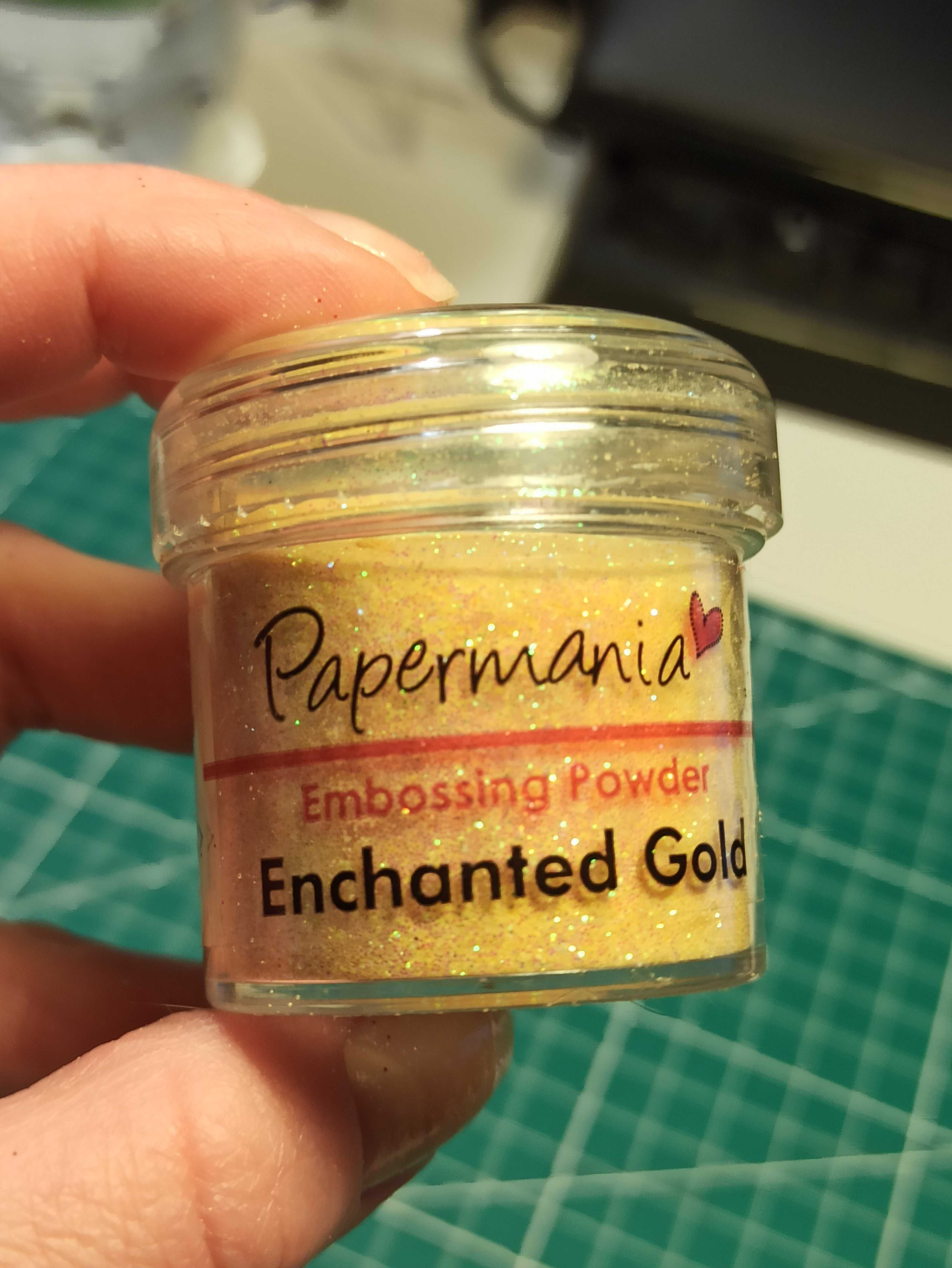 papermania - puder do embossingu enchanted gold