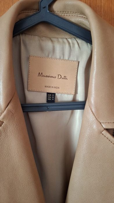 Casaco em couro Massimo Dutti