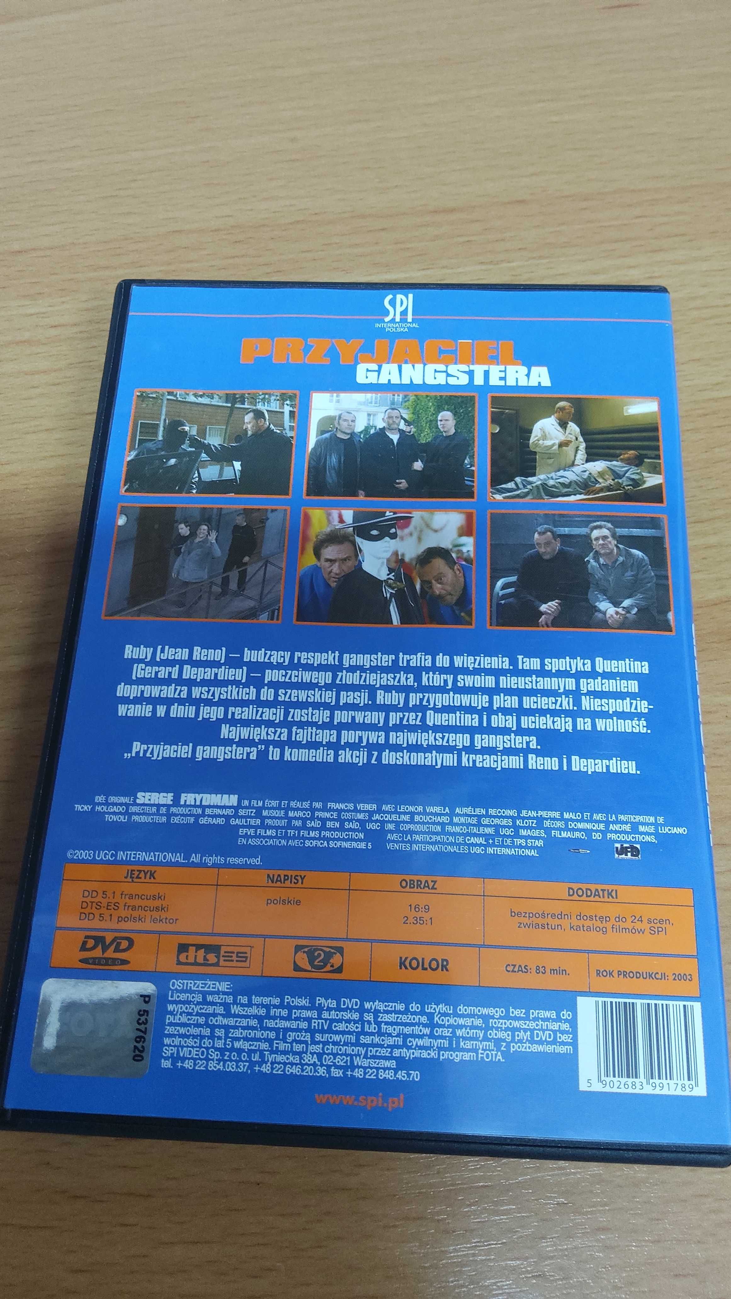 Kino francuskie pakiet 4 dvd Depardieu Przyjaciel gangstera Vatel Rrr