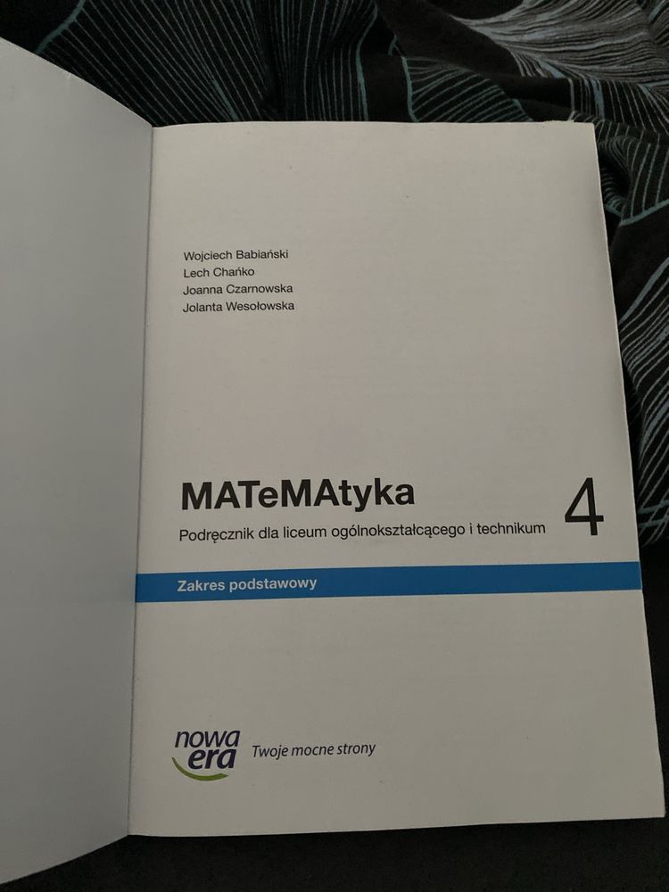 Matematyka 4 zakres podstawowy