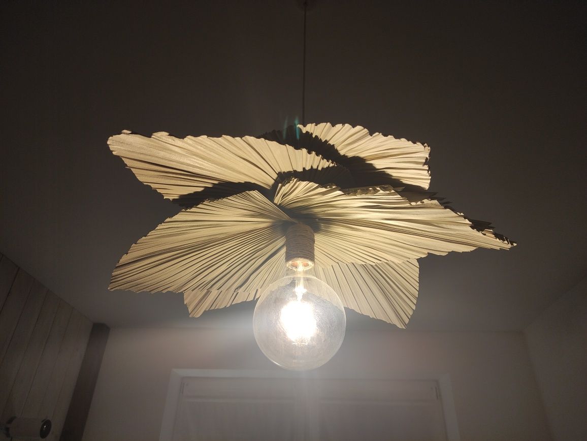 Ręcznie robiona lampa w stylu Boho - unikatowa