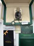 Rolex datjust 41mm 18k złoto black dial two tone