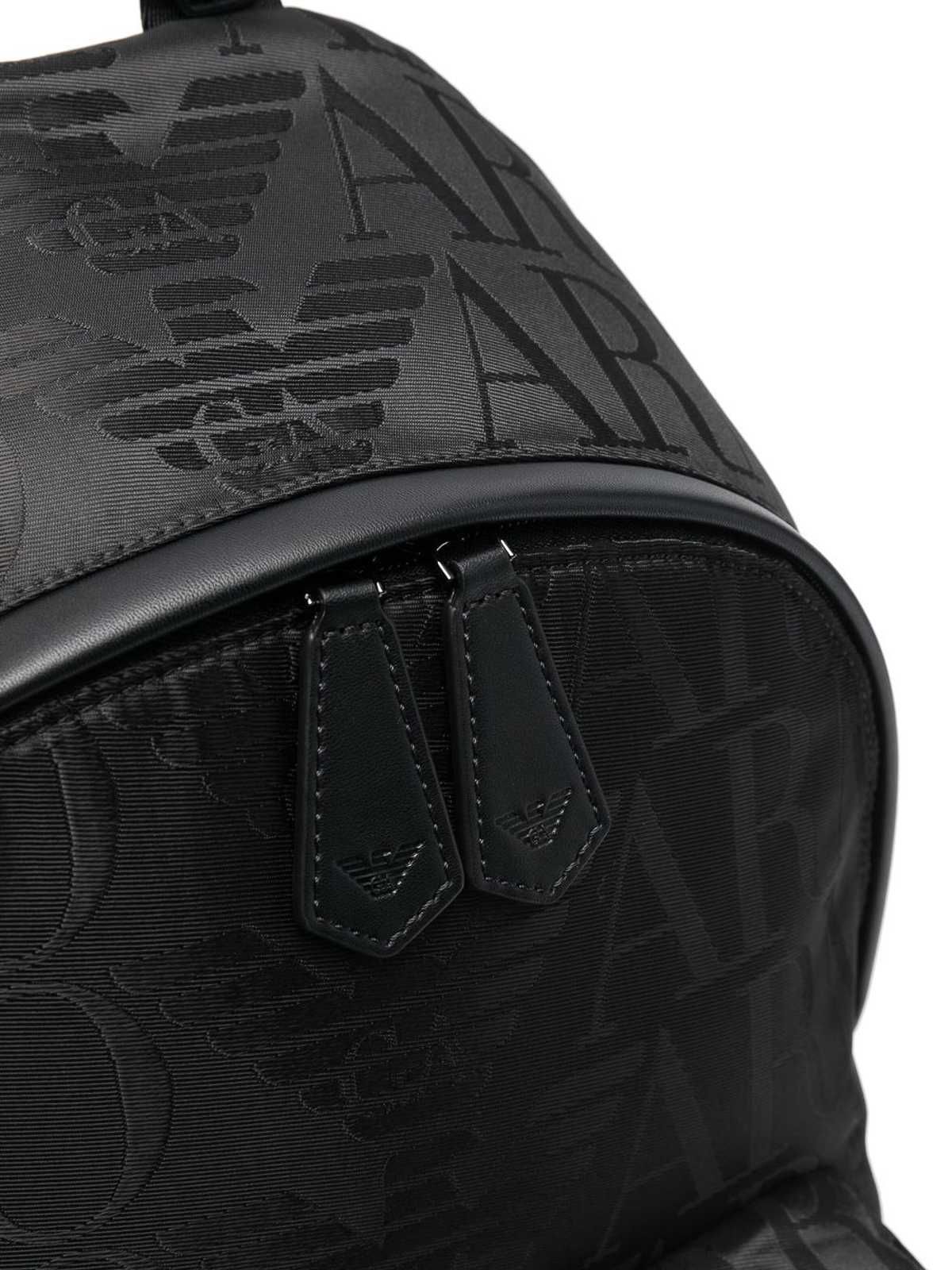 EMPORIO ARMANI biznesowy plecak sygnowany Nowy BLACK