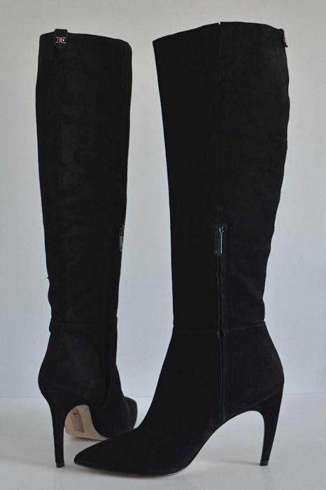 Kozaki ZAMSZOWE na szpilce Sam Edelman Fraya na okres PRZEJŚCIOWY 40