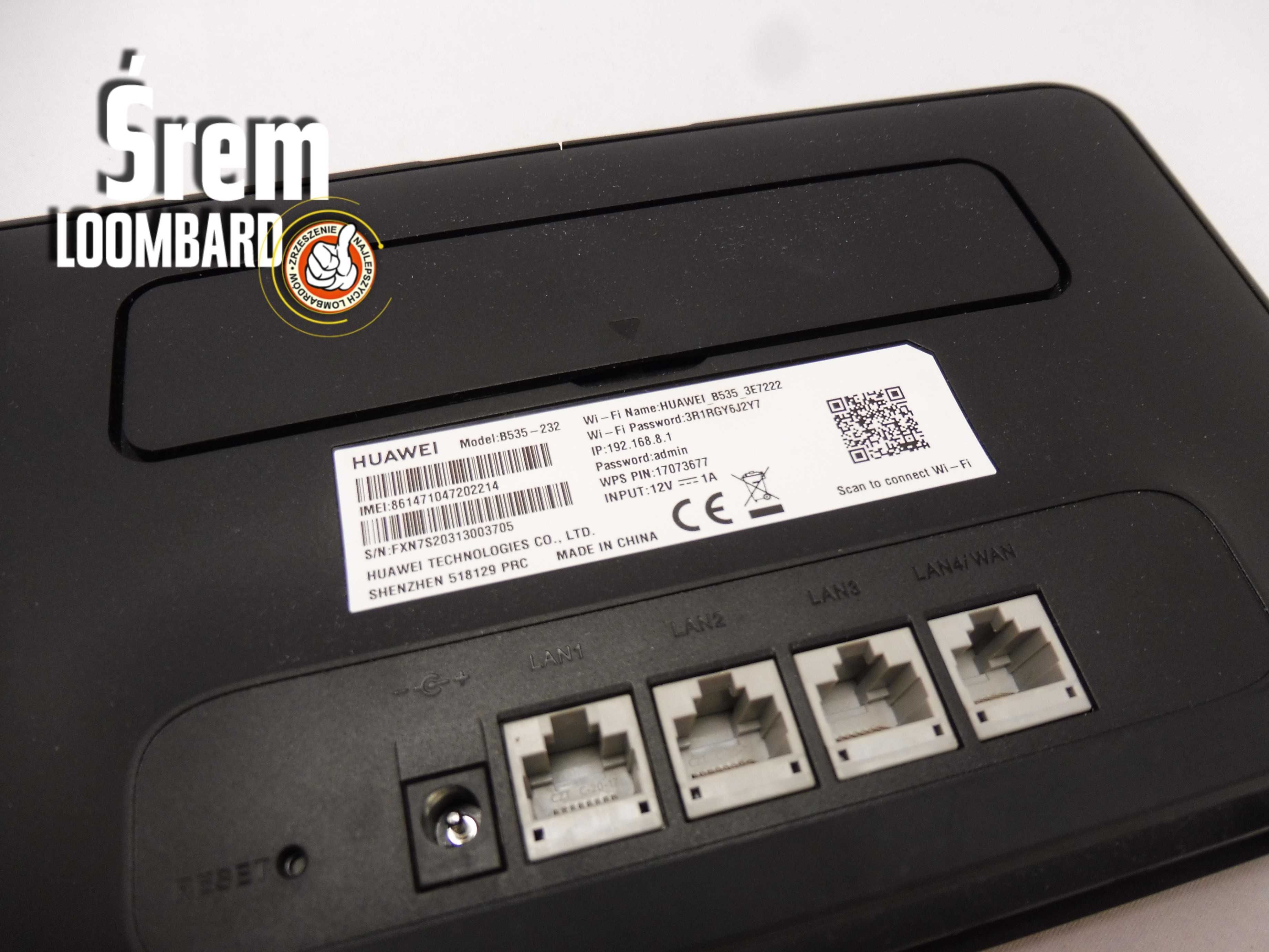 Router Huawei B535-232, Kabel Zasilający, Stan db!