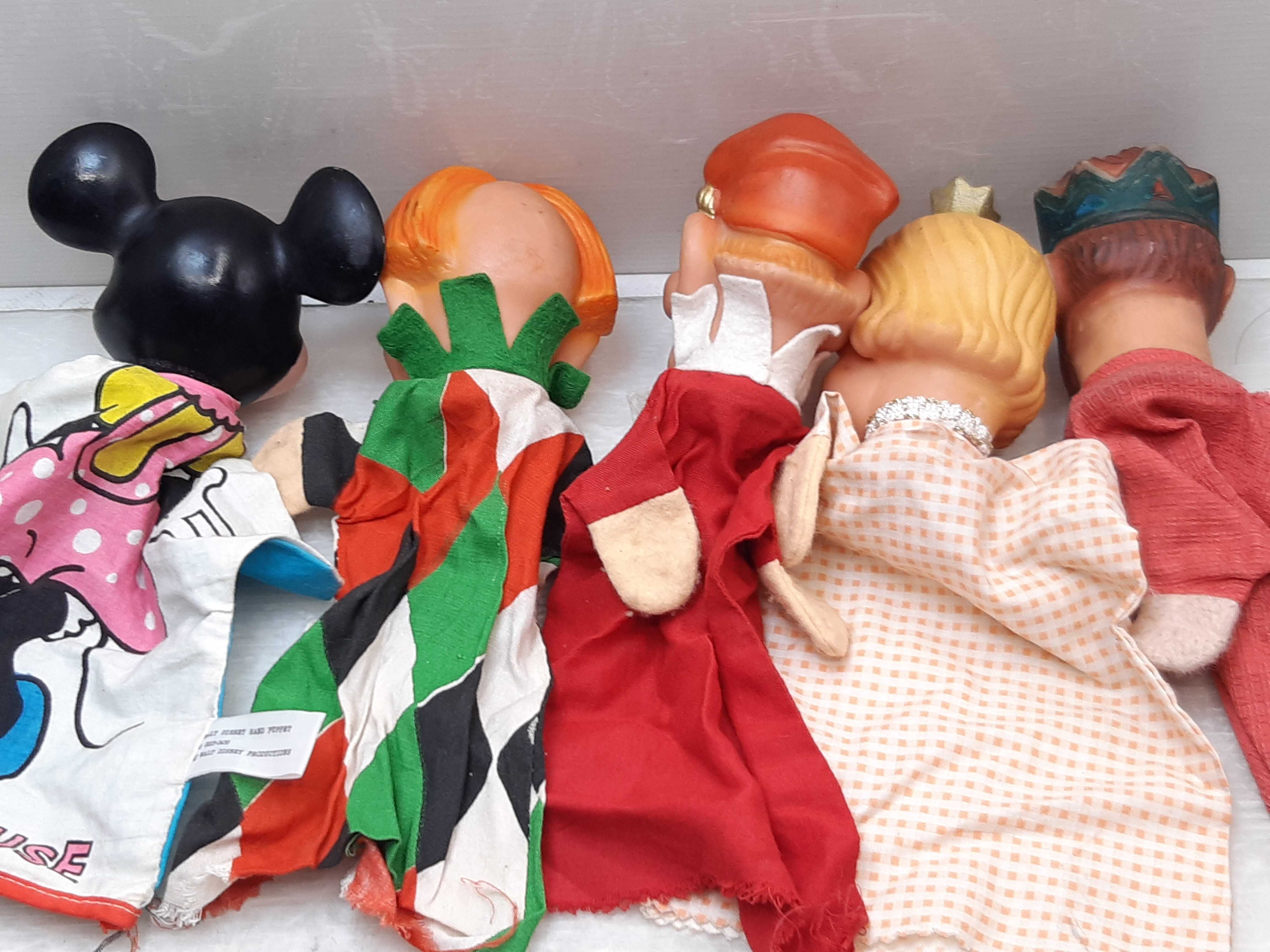 lalki pacynki gumowe Mickey postacie Walt Disney 5szt