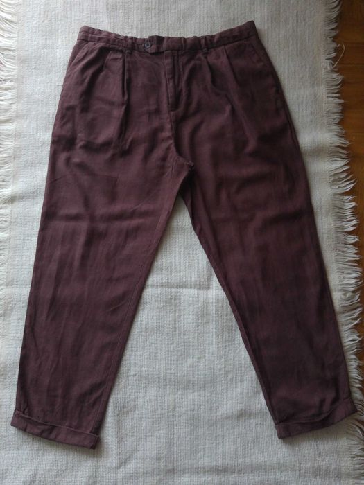 Spodnie męskie lniane Next