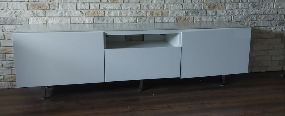Szafka Pod Telewizor  IKEA BESTA Szafka pod TV, biały/Lappviken 180 cm
