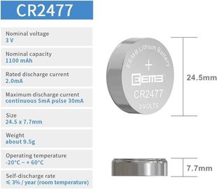 5szt bateria CR2477 firmy EEMB