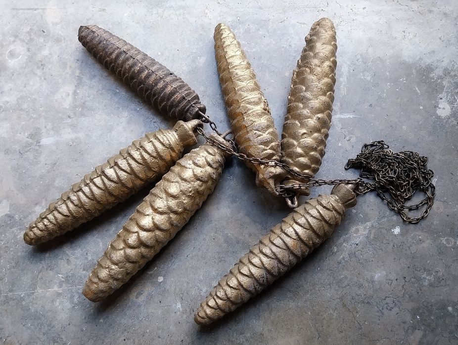 Lote 6 pinhas pesos Relógios de Cuco