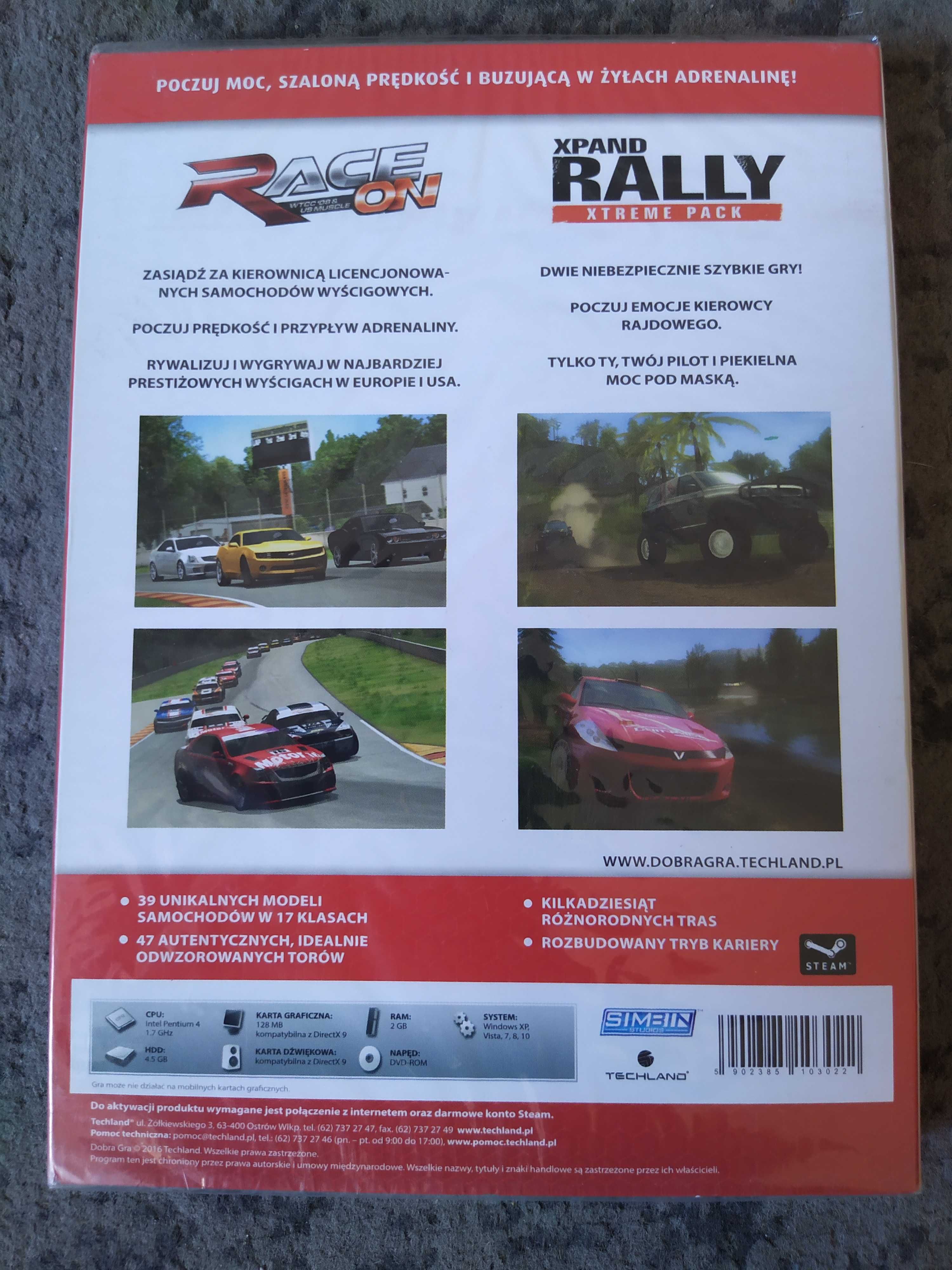 Race on + Xpand Rally Extreme PC DVD folia