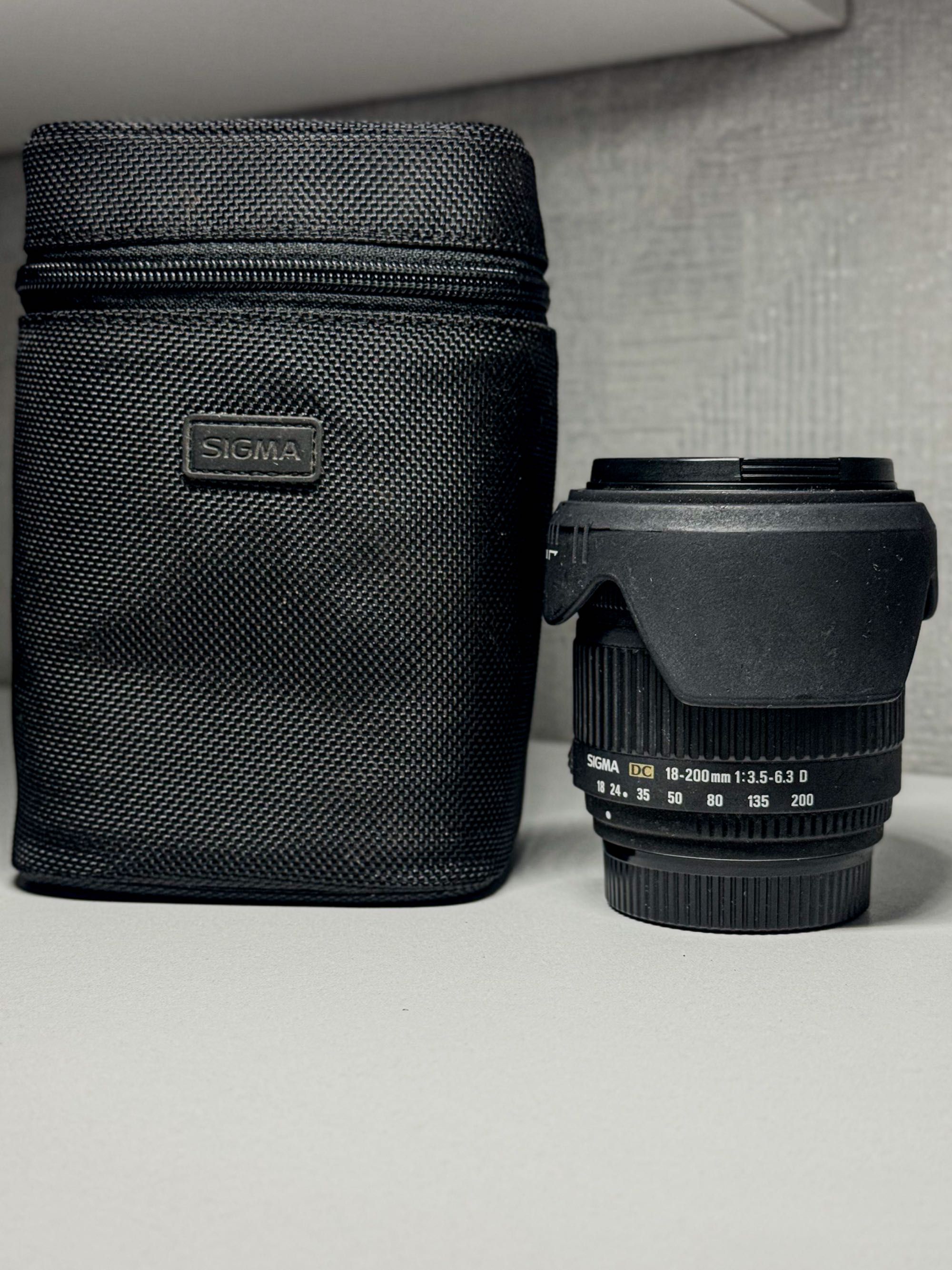 Obiektyw Sigma DC 18-200mm 3.5-6.3 D - stan idealny!