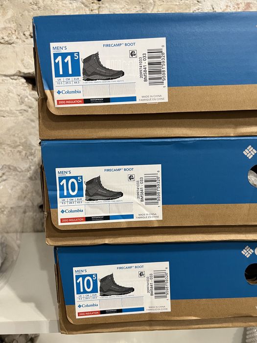 Ботинки Columbia firecamp Boot сірі оригінал нові waterproof