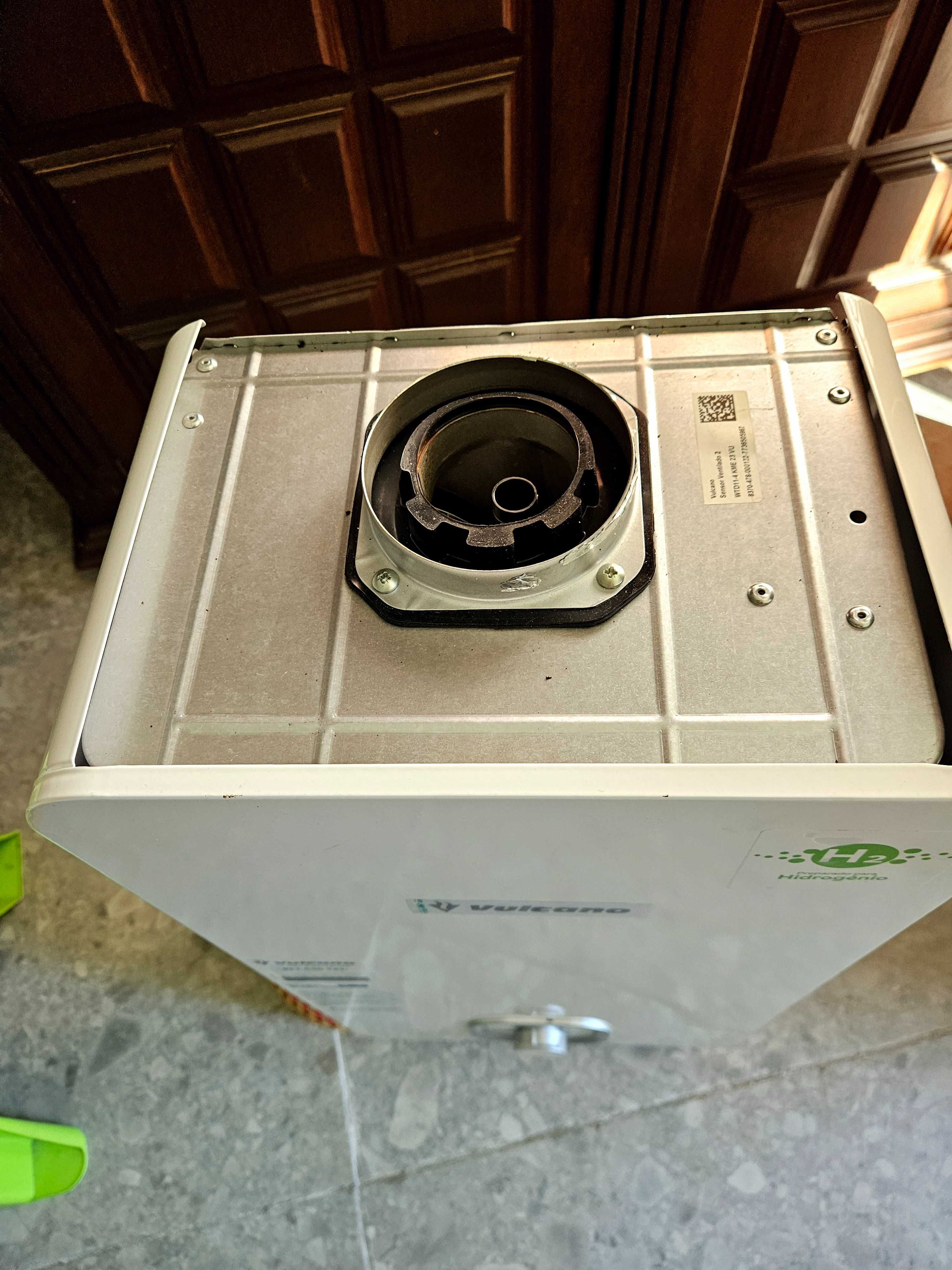 Esquentador Novo Gás Natural Vulcano  Ventilado 15 dias de uso