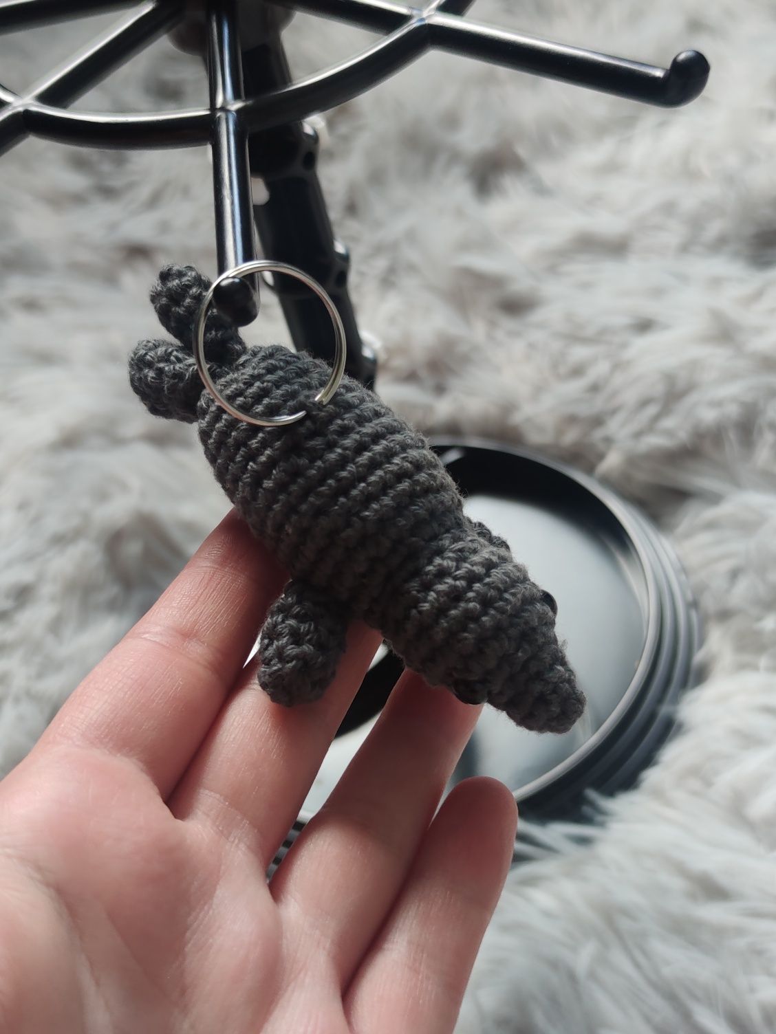 Foka szara breloczek brelok do kluczy