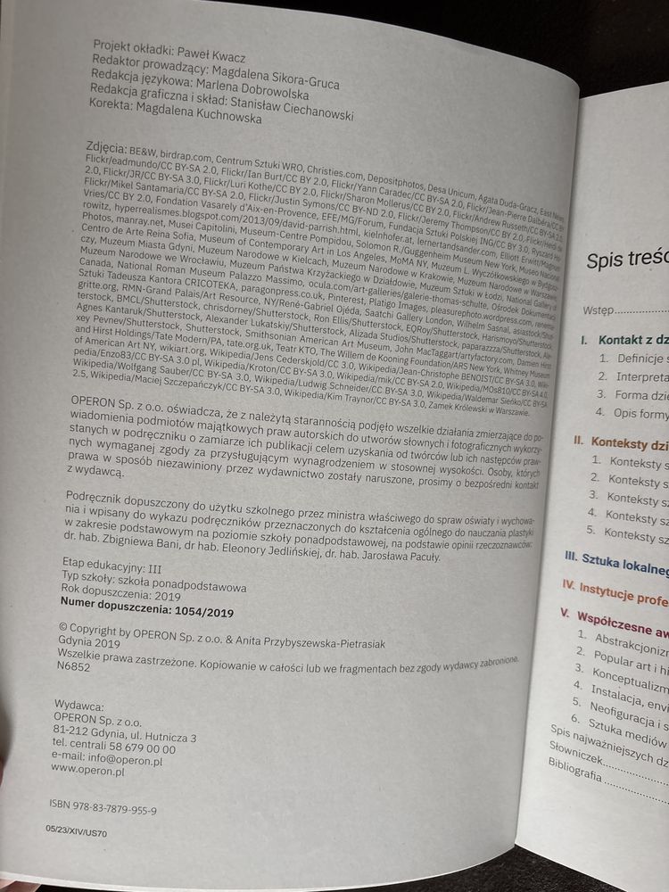 Plastyka, podręcznik dla szkół ponadpodstawowych
