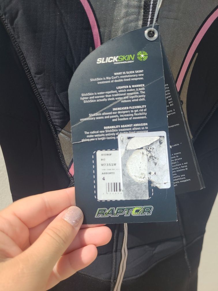 Fato de Surf Ripcurl com slickskin NOVO