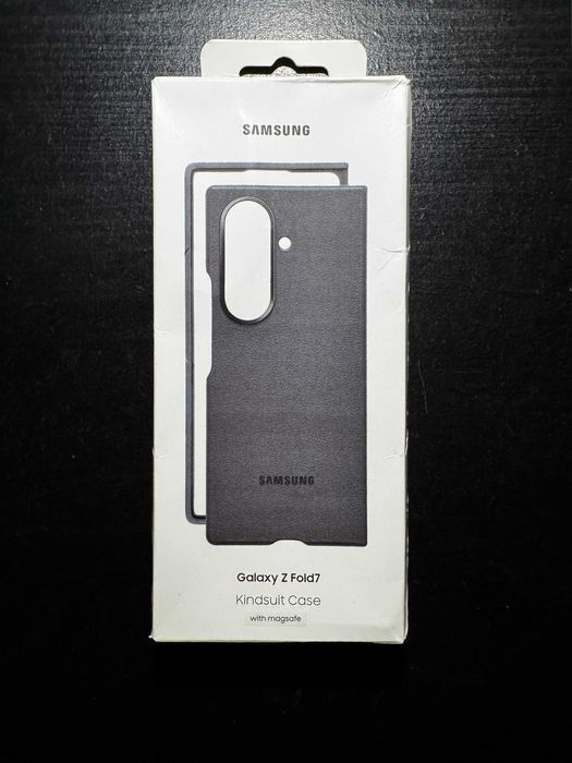 NOVO Capa Kindsuit (Couro) p/ SAMSUNG Galaxy Fold 7 - Cinzento