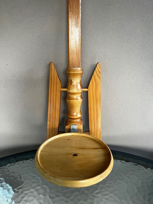 Zestaw drewnianych kwietników Vintage