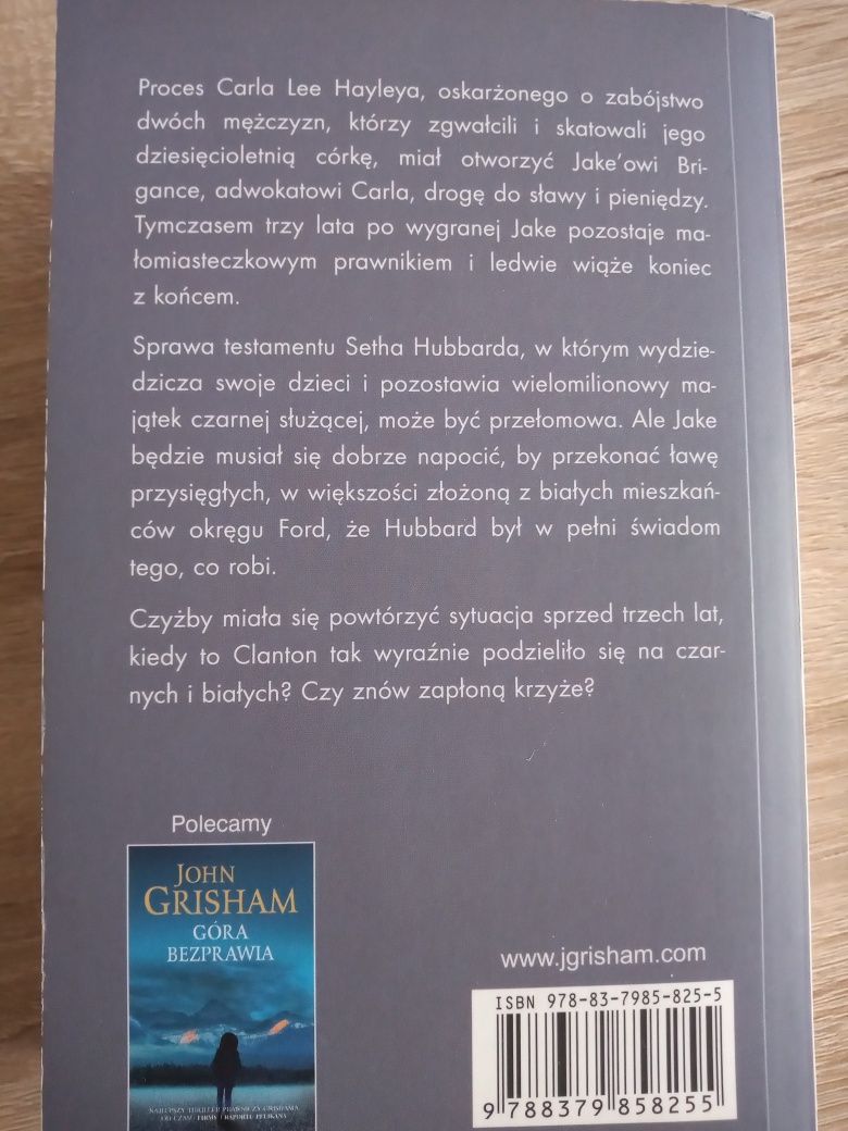 Czas zapłaty John Grisham thriller
