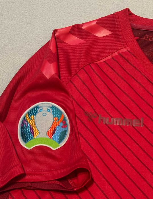 Koszulka Piłkarska Dania 2021 Euro Patch Hummel roz. L