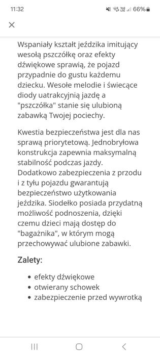 Jeździk autko / pchacz
