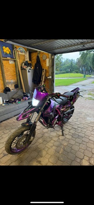 YAMAHA WR125X 125cc, 2013r. FIOLETOWA, KAT. B,A1