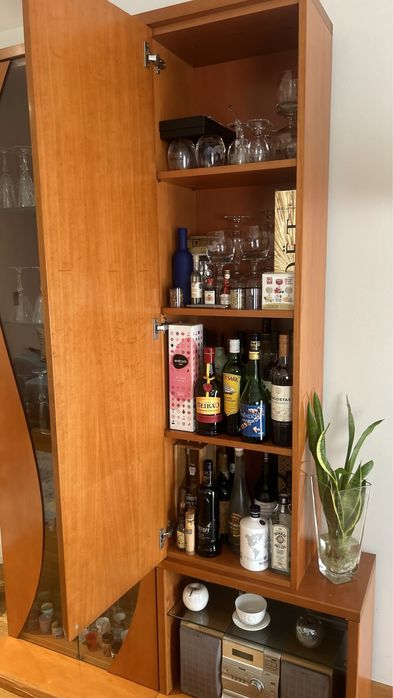 Vitrine de sala em cerejeira