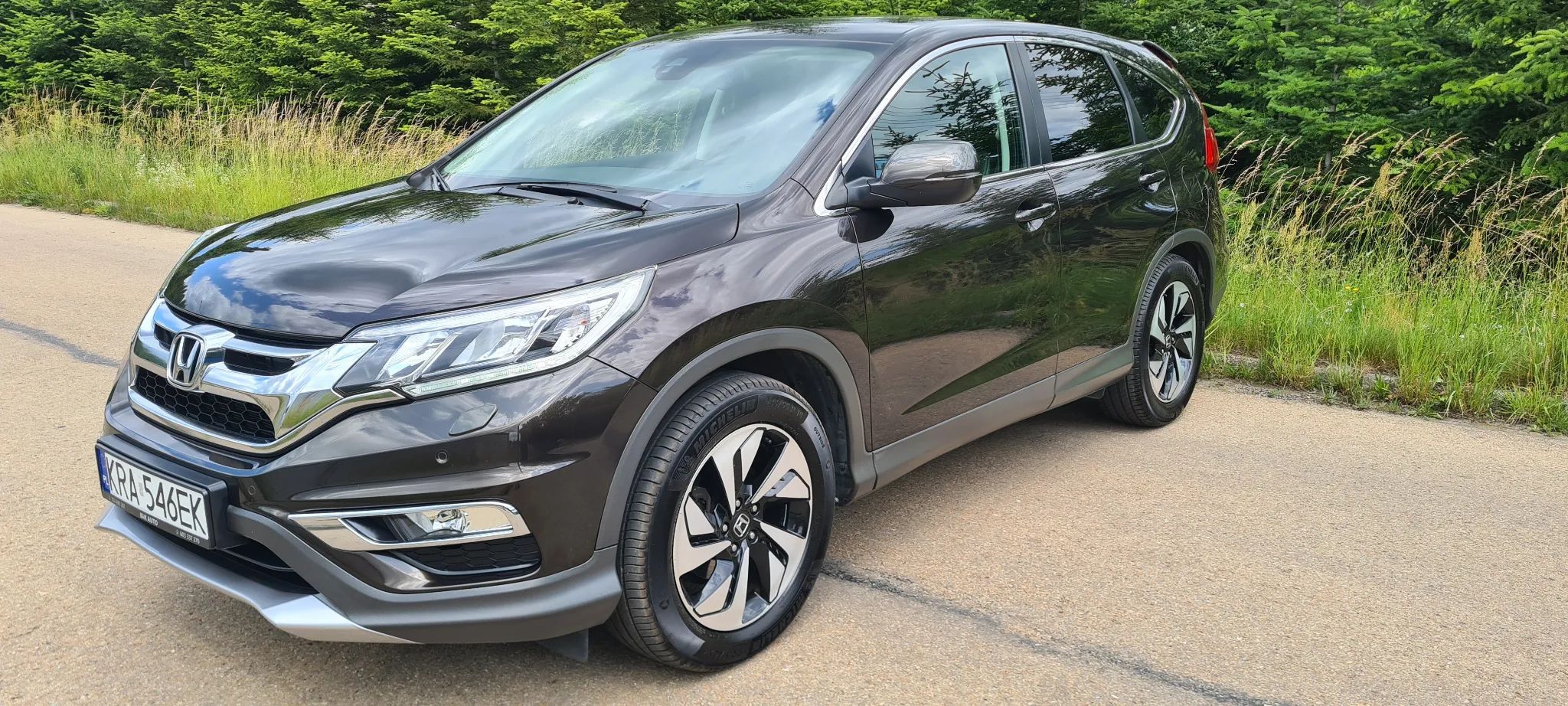 Honda CR-V Kamera Cofania Ledy Nawigacja Skóry Grzane Lakier Fabryczny Serwisy