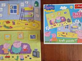 Puzzle Trefl Swinka Peppa 50+50 elementow +gratis.