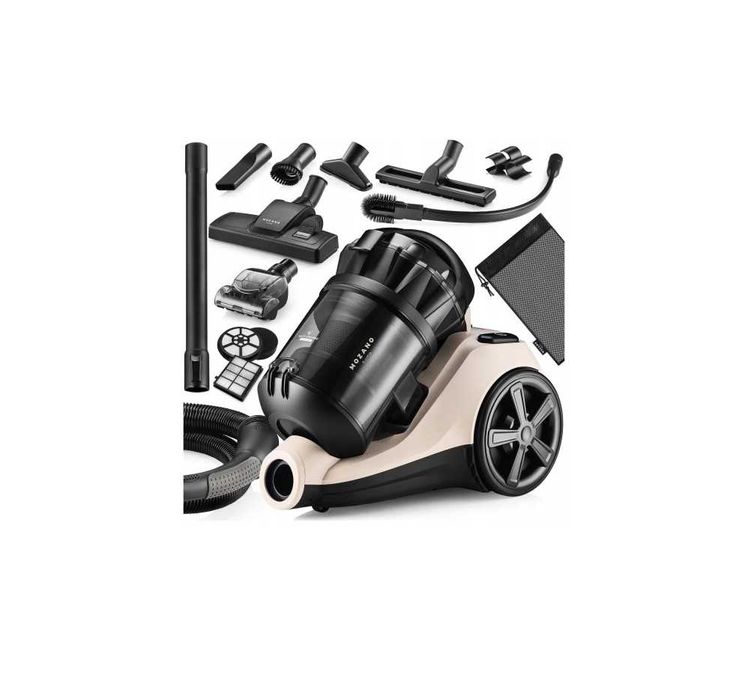 ZESTAW 15w1 Odkurzacz cyklonowy bezworkowy tradycyjny HEPA szczotki 3L