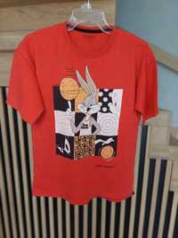T-shirt Reserved  Królik Bugs, kosmiczny mecz, koszykówka